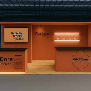 Orlando 10x20 Custom Exhibit Rental