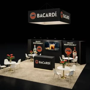 inline booth vs island exhibit