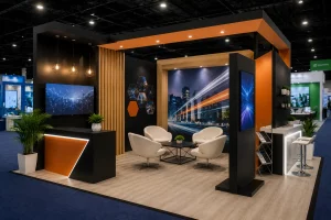 inline booth vs island exhibit